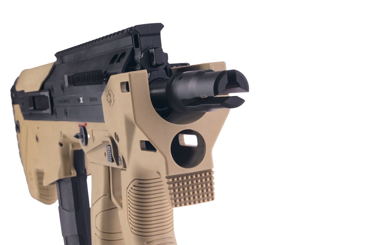SILVERBACK MDR-X マイクロン エアソフト AEG ライフル - ツートン (ブラック / FDE) (V3)-AIRSOFT GOGO エアガン・サバゲー用品通販