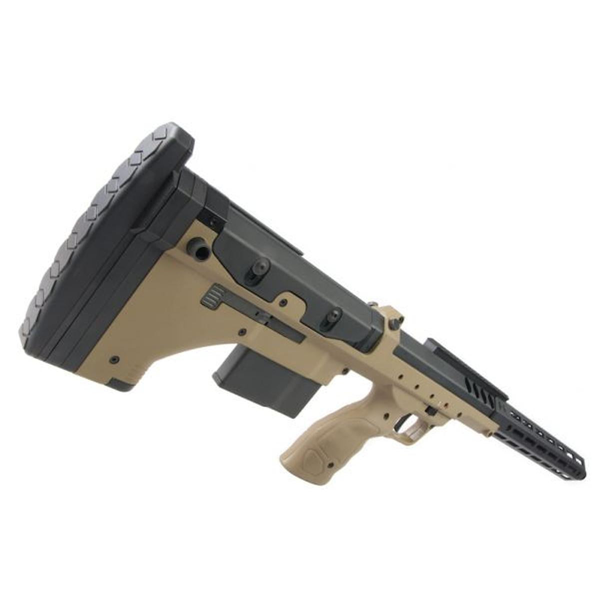 SILVERBACK SRS A2 / M2 エアソフト スナイパー ライフル (22 インチ バレル) DESERT TECH ライセンス - FDE (左手用)-AIRSOFT GOGO エアガン・サバゲー用品通販