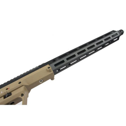 SILVERBACK SRS A2 / M2 エアソフト スナイパー ライフル (22 インチ バレル) DESERT TECH ライセンス - FDE (左手用)-AIRSOFT GOGO エアガン・サバゲー用品通販