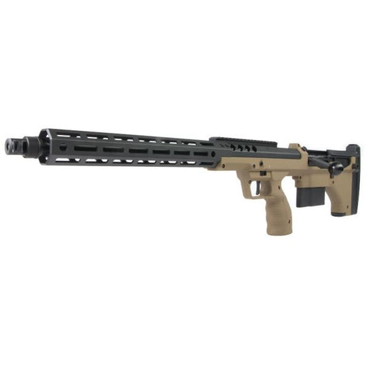 SILVERBACK SRS A2 / M2 エアソフト スナイパー ライフル (22 インチ バレル) DESERT TECH ライセンス - FDE (左手用)-AIRSOFT GOGO エアガン・サバゲー用品通販