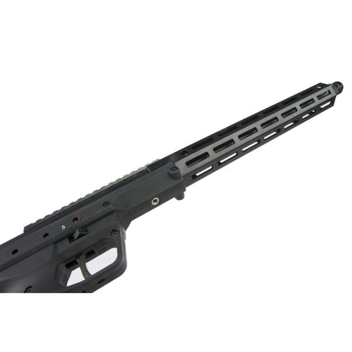 SILVERBACK SRS A2 / M2 エアソフト スナイパー ライフル (22 インチ バレル) デザート テックライセンス取得 - BK (左手用)-AIRSOFT GOGO エアガン・サバゲー用品通販