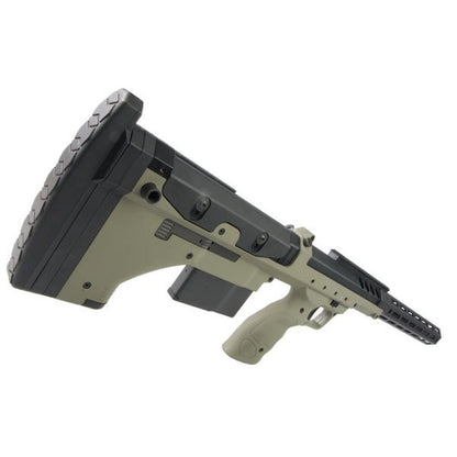 SILVERBACK SRS A2 / M2 エアソフト スナイパー ライフル (22 インチ バレル) デザート テックライセンス取得 - OD (左手用)-AIRSOFT GOGO エアガン・サバゲー用品通販