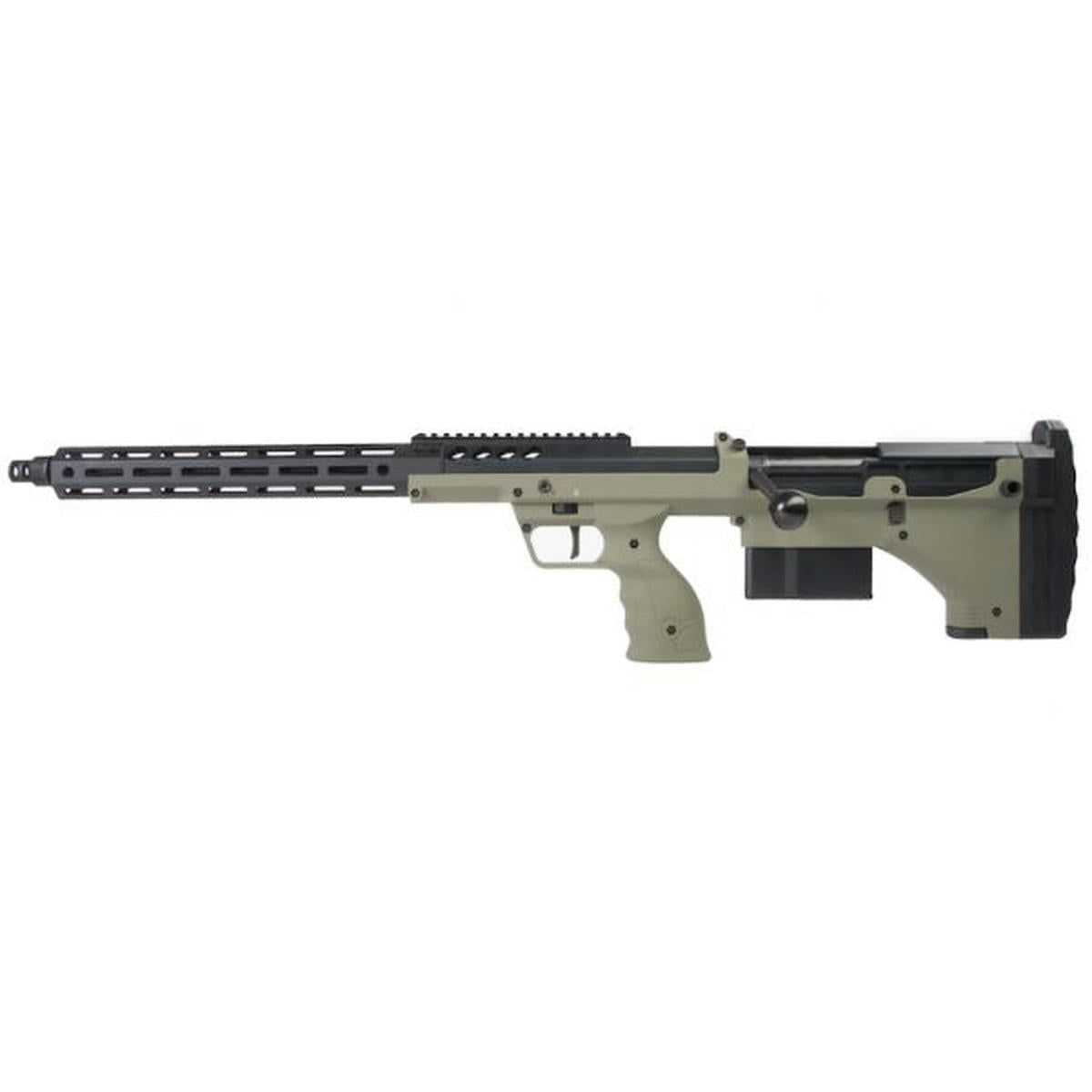 SILVERBACK SRS A2 / M2 エアソフト スナイパー ライフル (22 インチ バレル) デザート テックライセンス取得 - OD (左手用)-AIRSOFT GOGO エアガン・サバゲー用品通販