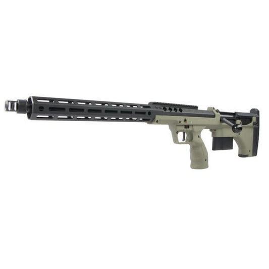SILVERBACK SRS A2 / M2 エアソフト スナイパー ライフル (22 インチ バレル) デザート テックライセンス取得 - OD (左手用)-AIRSOFT GOGO エアガン・サバゲー用品通販