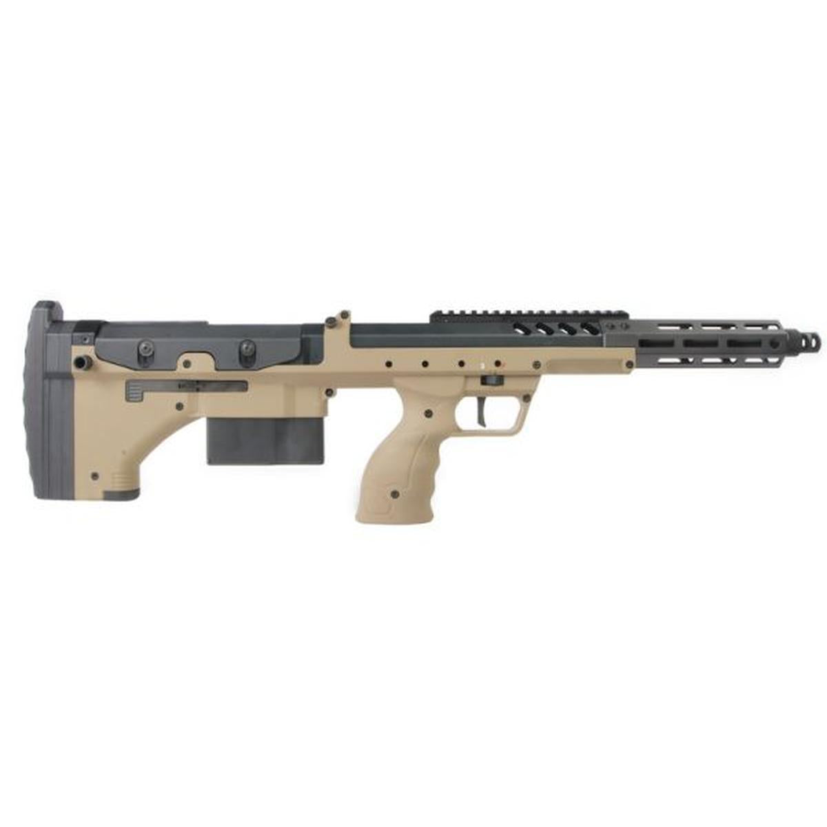 SILVERBACK SRS A2 / M2 エアソフト スナイパー ライフル (コバート、16 インチ バレル) デザート テックライセンス - FDE (左手用)-AIRSOFT GOGO エアガン・サバゲー用品通販