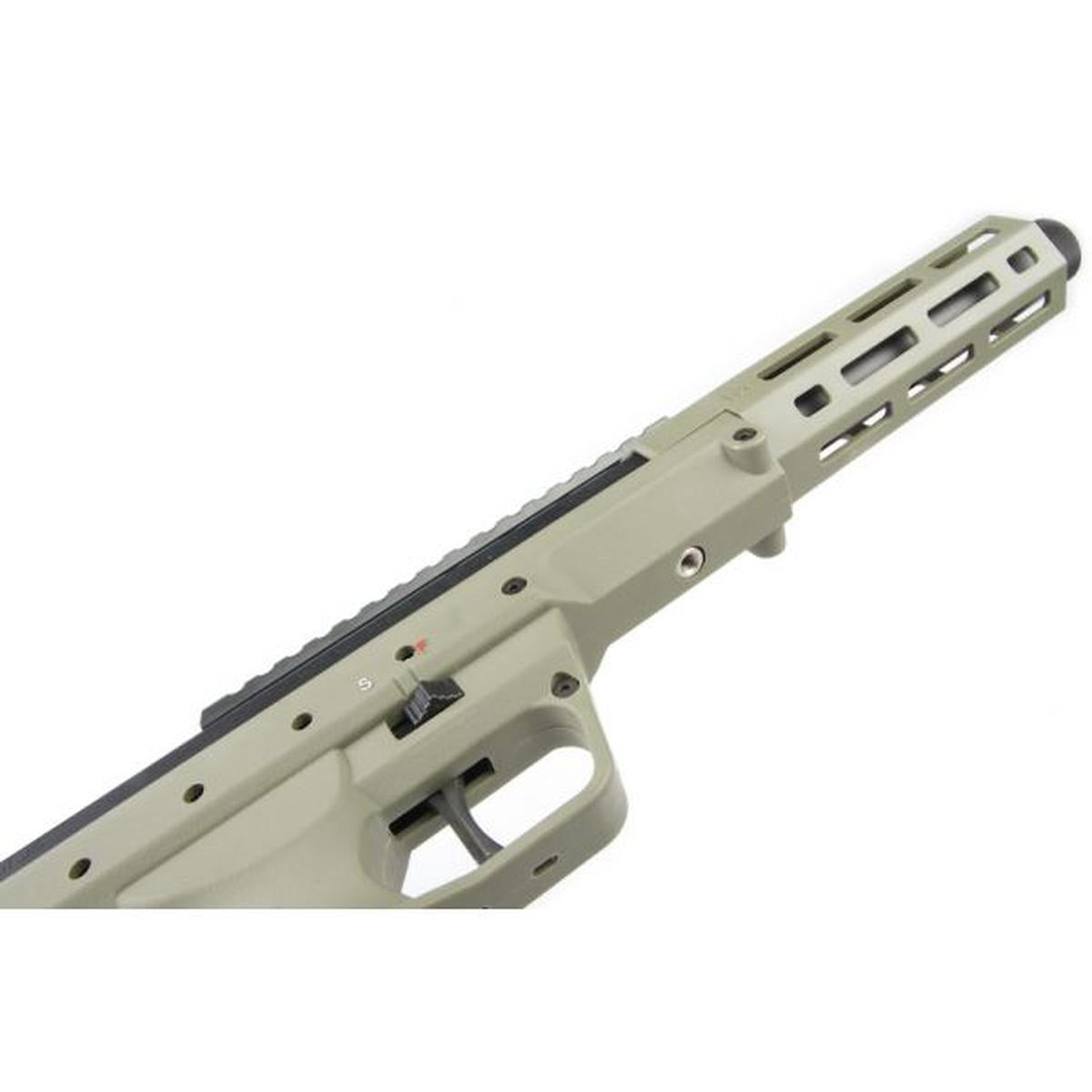 SILVERBACK SRS A2/M2 スポーツ (16 インチ バレル) デザートテック社ライセンス - OD (左手用)-AIRSOFT GOGO エアガン・サバゲー用品通販