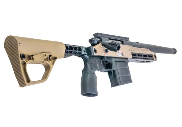 Silverback TAC 41 A2B エアソフト ボルトアクションライフル、アルミシャーシ＆バッファーストック（Fちゃいろ）-AIRSOFT GOGO エアガン・サバゲー用品通販