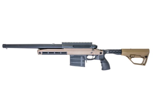 Silverback TAC 41 A2B エアソフト ボルトアクションライフル、アルミシャーシ＆バッファーストック（Fちゃいろ）-AIRSOFT GOGO エアガン・サバゲー用品通販