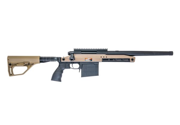Silverback TAC 41 A2B エアソフト ボルトアクションライフル、アルミシャーシ＆バッファーストック（Fちゃいろ）-AIRSOFT GOGO エアガン・サバゲー用品通販
