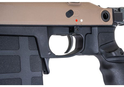 Silverback TAC 41 A2B エアソフト ボルトアクションライフル、アルミシャーシ＆バッファーストック（Fちゃいろ）-AIRSOFT GOGO エアガン・サバゲー用品通販