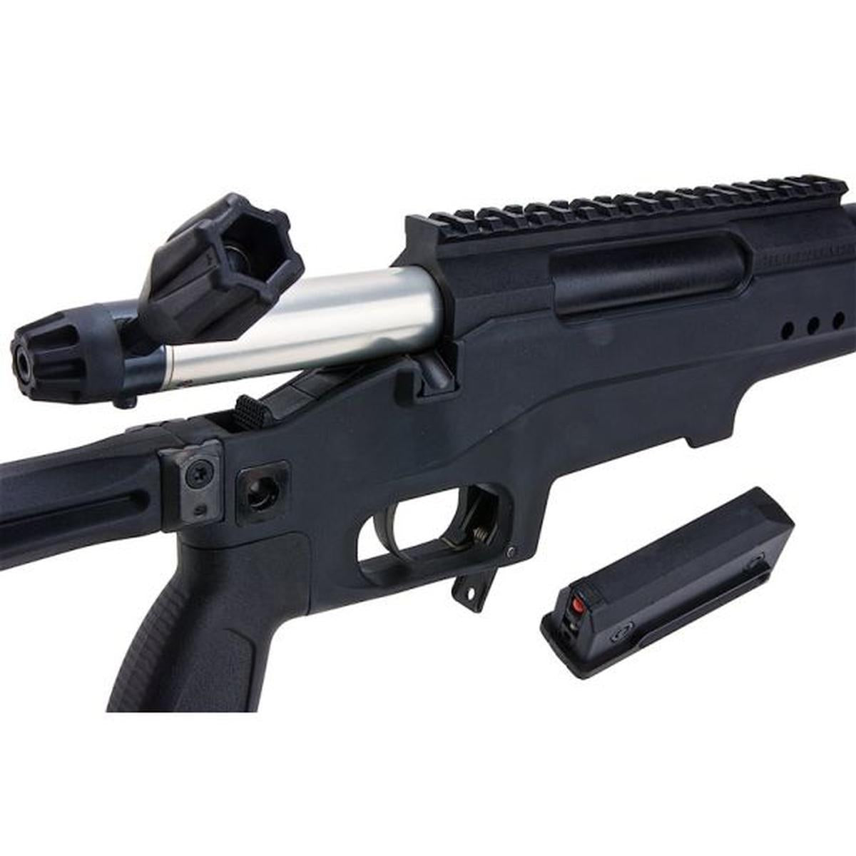 SILVERBACK TAC 41 L エアソフト ボルトアクション ライフル (スポーツ バージョン - ブラック)-AIRSOFT GOGO エアガン・サバゲー用品通販