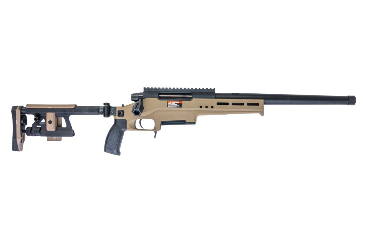 SilverBack TAC 41 L エアソフト ボルトアクションライフル、ライトシャーシ＆アルミストック（FDE）-AIRSOFT GOGO エアガン・サバゲー用品通販