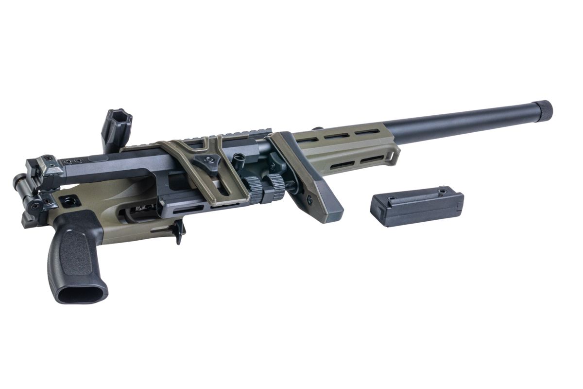Silverback TAC 41 L エアソフト ボルトアクションライフル、ライトシャーシ＆アルミストック（OD）-AIRSOFT GOGO エアガン・サバゲー用品通販