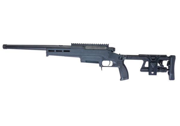 SilverBack TAC 41 L エアソフト ボルトアクションライフル、ライトシャーシ＆アルミストック（スポーツバージョン、ブラック）-AIRSOFT GOGO エアガン・サバゲー用品通販