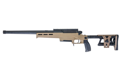 SilverBack TAC 41 L エアソフト ボルトアクションライフル、ライトシャーシ＆アルミストック（スポーツバージョン、FDE）-AIRSOFT GOGO エアガン・サバゲー用品通販