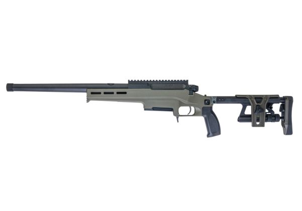 Silverback TAC 41 L エアソフト ボルトアクションライフル、ライトシャーシ＆アルミストック（スポーツバージョン、OD）-AIRSOFT GOGO エアガン・サバゲー用品通販