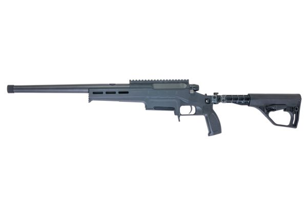 SilverBack TAC 41 L エアソフト ボルトアクションライフル、ライトシャーシ＆バッファーーストック（ブラック）-AIRSOFT GOGO エアガン・サバゲー用品通販