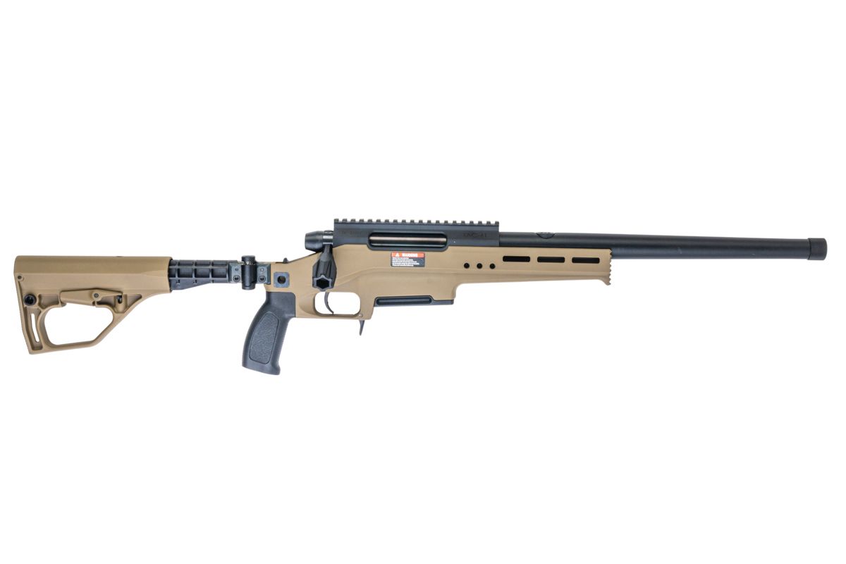 SIlverBack TAC 41 L エアソフト ボルトアクションライフル、ライトシャーシ＆バッファーーストック（FDE）-AIRSOFT GOGO エアガン・サバゲー用品通販