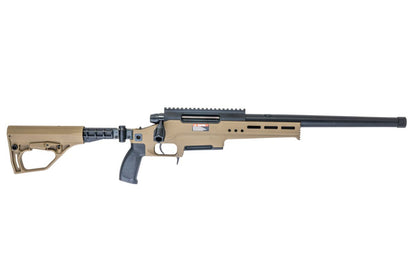SIlverBack TAC 41 L エアソフト ボルトアクションライフル、ライトシャーシ＆バッファーーストック（FDE）-AIRSOFT GOGO エアガン・サバゲー用品通販