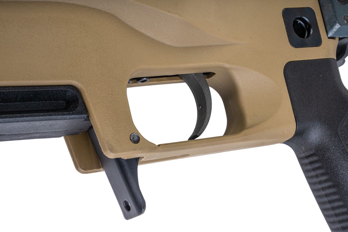 SIlverBack TAC 41 L エアソフト ボルトアクションライフル、ライトシャーシ＆バッファーーストック（FDE）-AIRSOFT GOGO エアガン・サバゲー用品通販