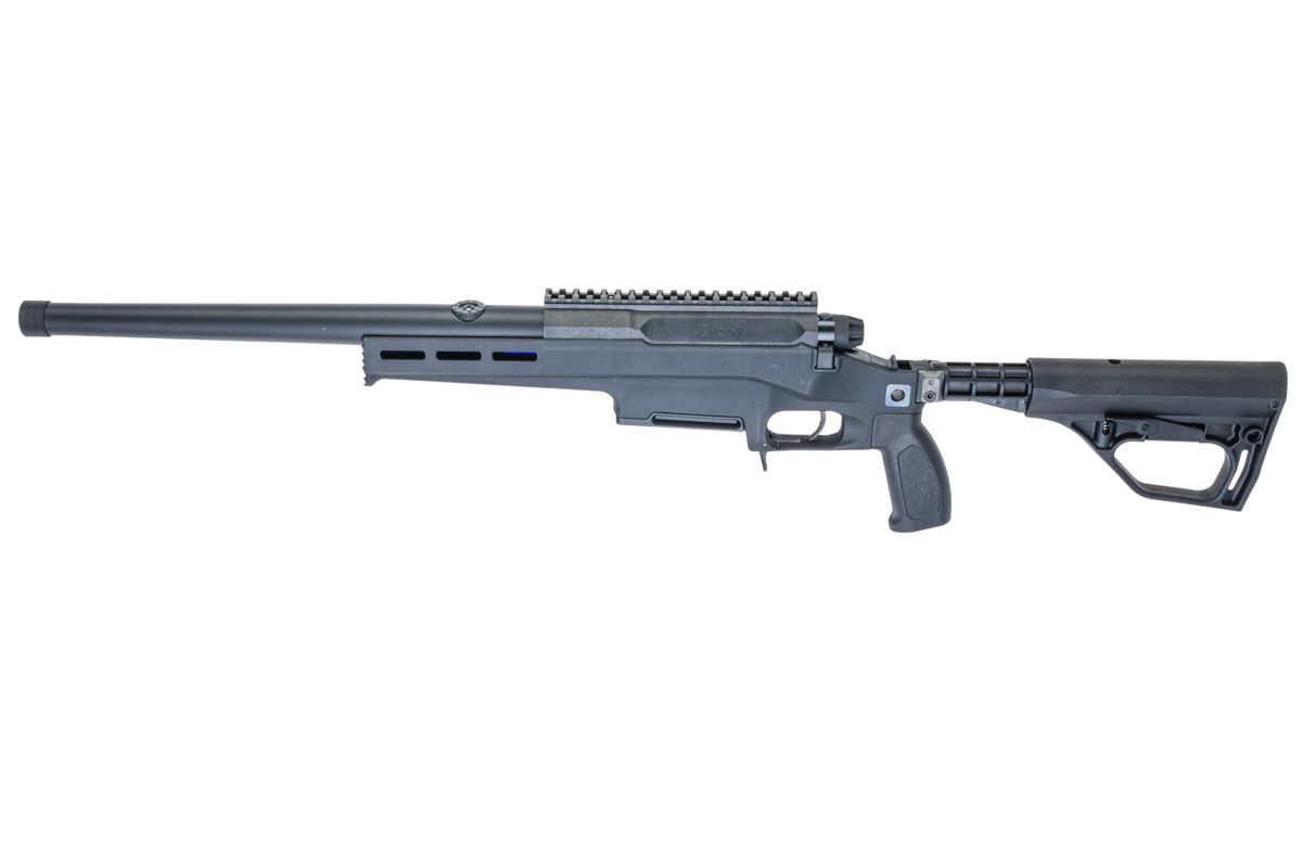 Silverback TAC 41 L エアソフト ボルトアクションライフル、ライトシャーシ＆バッファーーストック（スポーツバージョン、ブラック）-AIRSOFT GOGO エアガン・サバゲー用品通販