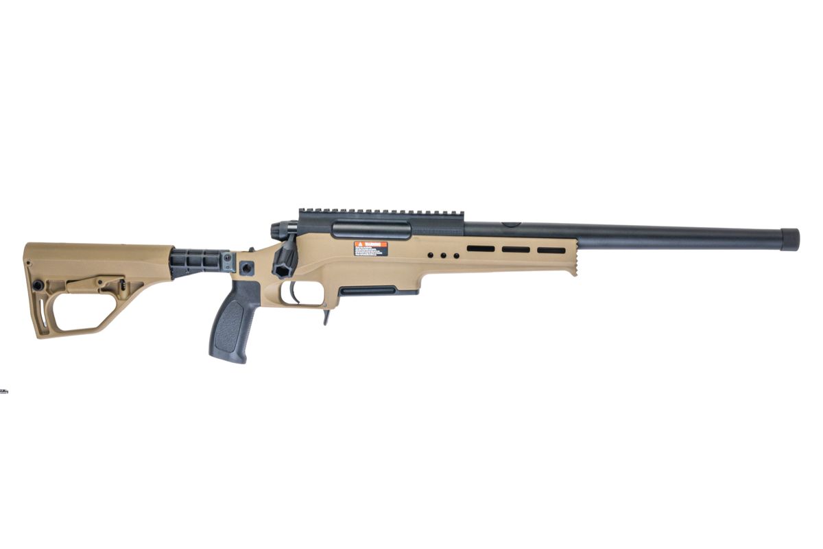 Silverback TAC 41 L エアソフト ボルトアクションライフル、ライトシャーシ＆バッファーーストック（スポーツバージョン、FDE）-AIRSOFT GOGO エアガン・サバゲー用品通販