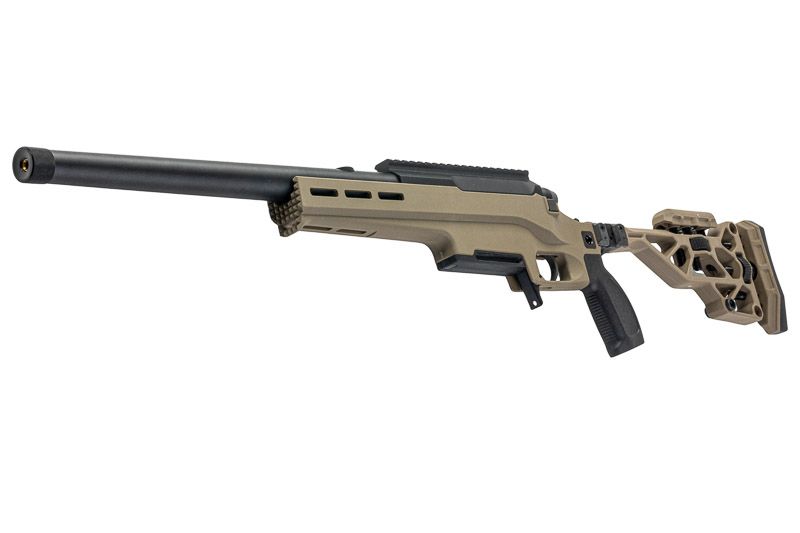 Silverback TAC 41 L エアソフトボルトアクションライフル、ライトシャーシ＆リーコンストック（FDE）-AIRSOFT GOGO エアガン・サバゲー用品通販