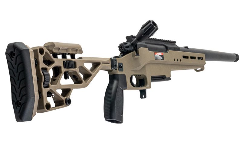 Silverback TAC 41 L エアソフトボルトアクションライフル、ライトシャーシ＆リーコンストック（スポーツバージョン、FDE）-AIRSOFT GOGO エアガン・サバゲー用品通販