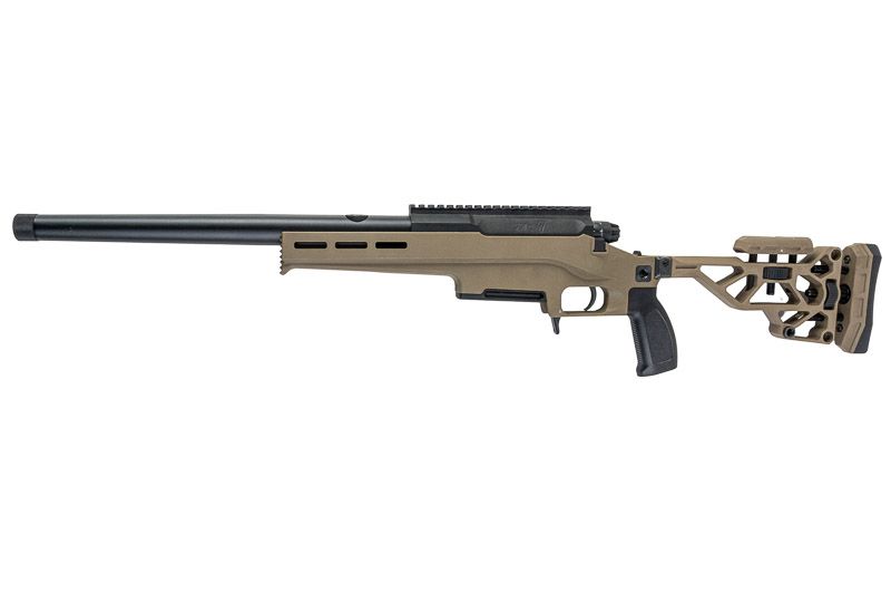 Silverback TAC 41 L エアソフトボルトアクションライフル、ライトシャーシ＆リーコンストック（スポーツバージョン、FDE）-AIRSOFT GOGO エアガン・サバゲー用品通販