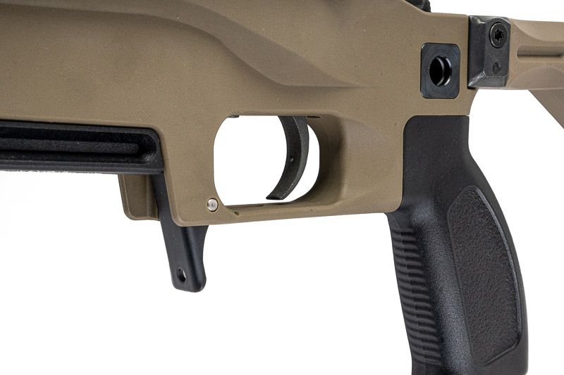 Silverback TAC 41 L エアソフトボルトアクションライフル、ライトシャーシ＆リーコンストック（スポーツバージョン、FDE）-AIRSOFT GOGO エアガン・サバゲー用品通販