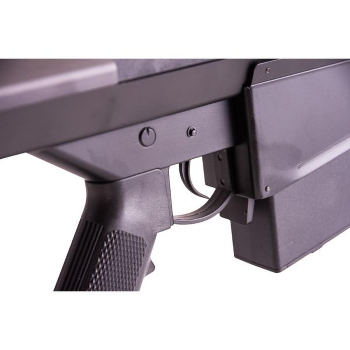 Snow Wolf BARRETT M82A1 エアソフト スナイパーライフル 3-9x50E スコープ付き (スプリングパワー) - ブラック-AIRSOFT GOGO エアガン・サバゲー用品通販