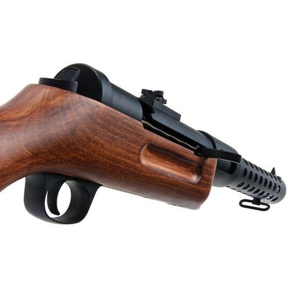 SNOW WOLF METAL BERGMANN MP-18 SMG エアガン電動ガン - リアルウッド (SW-021)-AIRSOFT GOGO エアガン・サバゲー用品通販