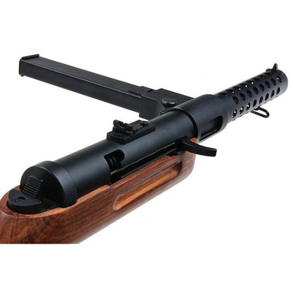 SNOW WOLF METAL BERGMANN MP-18 SMG エアガン電動ガン - リアルウッド (SW-021)-AIRSOFT GOGO エアガン・サバゲー用品通販