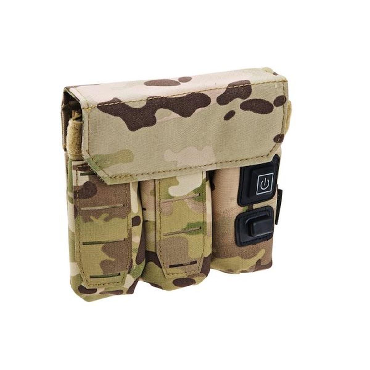 SOETAC 9MM トリプル マガジン ウォーマー ポーチ - マルチカム-AIRSOFT GOGO エアガン・サバゲー用品通販
