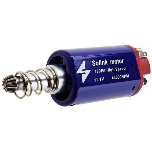 SOLINK モーター高速 AEG モーター (43000RPM、青、長軸、11.1V)-AIRSOFT GOGO エアガン・サバゲー用品通販