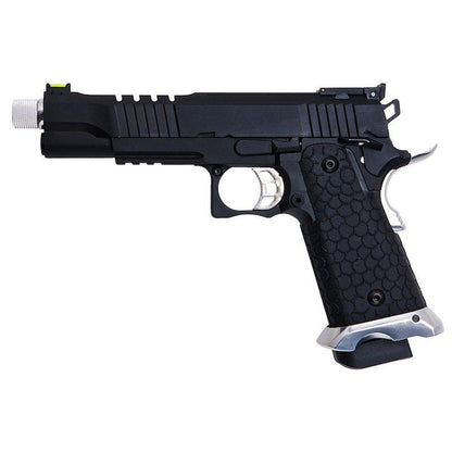 SRC HELIOS MK IV HI CAPA 5.1 GBB エアソフト ピストル - ブラック-AIRSOFT GOGO エアガン・サバゲー用品通販