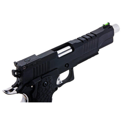 SRC HELIOS MK IV HI CAPA 5.1 GBB エアソフト ピストル - ブラック-AIRSOFT GOGO エアガン・サバゲー用品通販