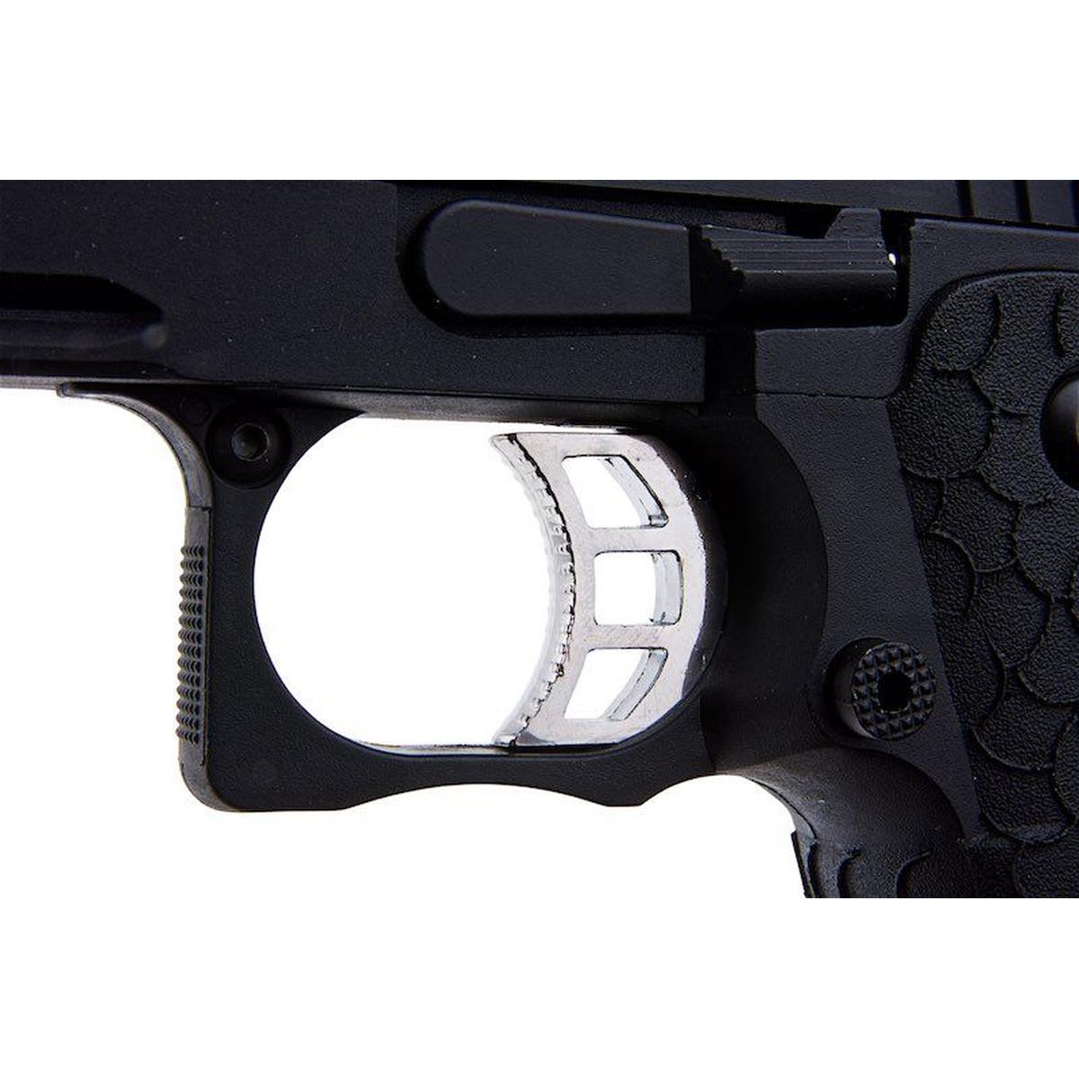 SRC HELIOS MK IV HI CAPA 5.1 GBB エアソフト ピストル - ブラック-AIRSOFT GOGO エアガン・サバゲー用品通販