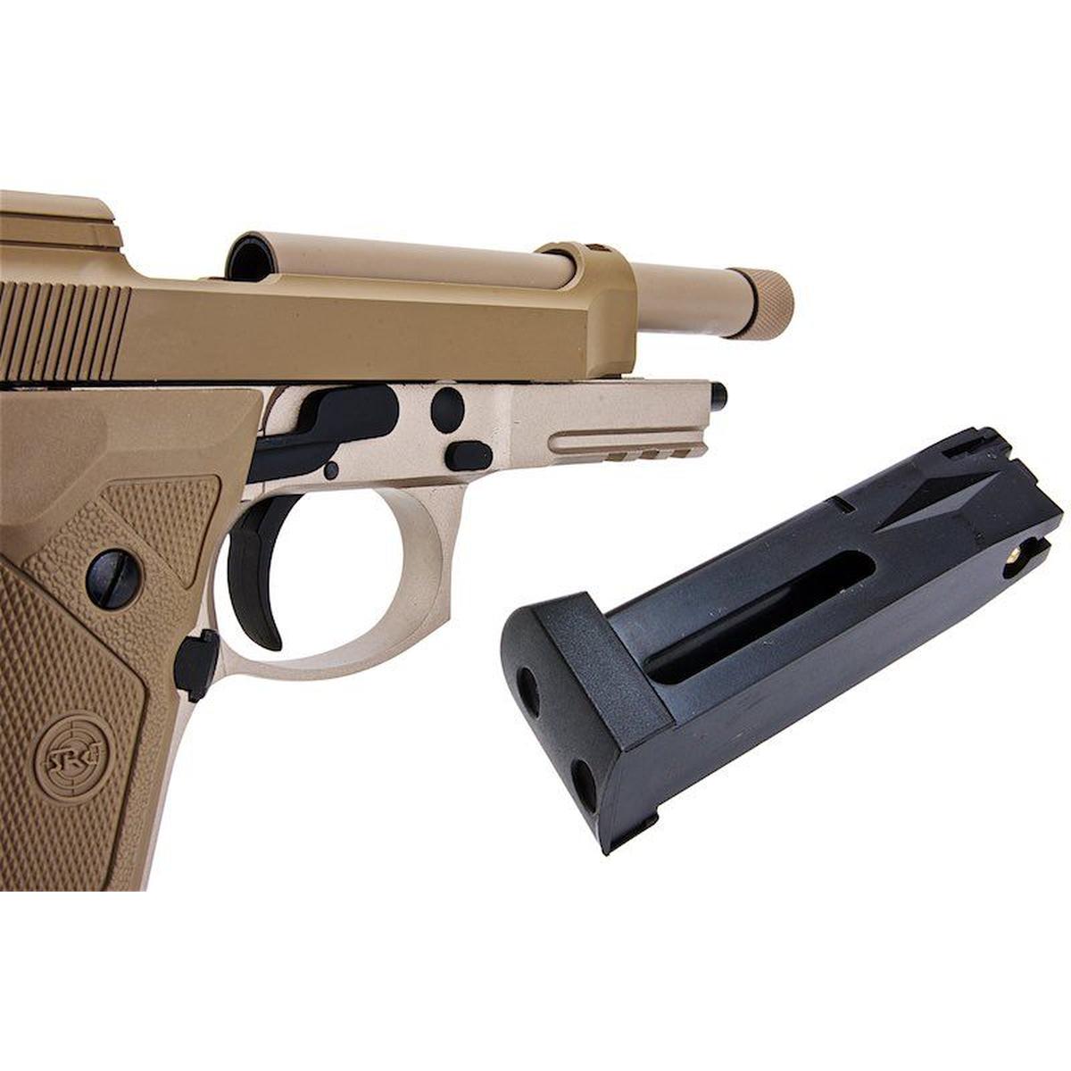 SRC M9A3 SR-92 A3 CO2 GBB エアソフト ピストル - 砂漠-AIRSOFT GOGO エアガン・サバゲー用品通販