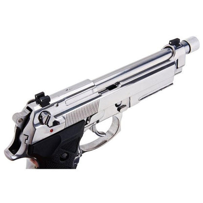 SRC M9A3 SR-92 A3 GBB エアソフト ピストル - シルバー-AIRSOFT GOGO エアガン・サバゲー用品通販
