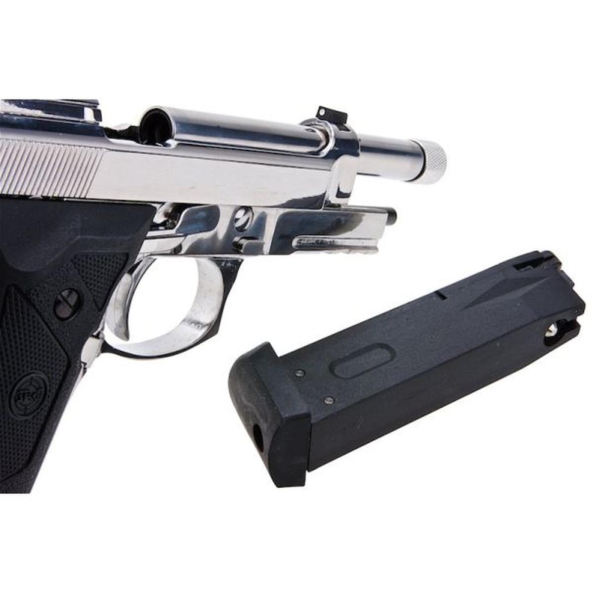 SRC M9A3 SR-92 A3 GBB エアソフト ピストル - シルバー-AIRSOFT GOGO エアガン・サバゲー用品通販