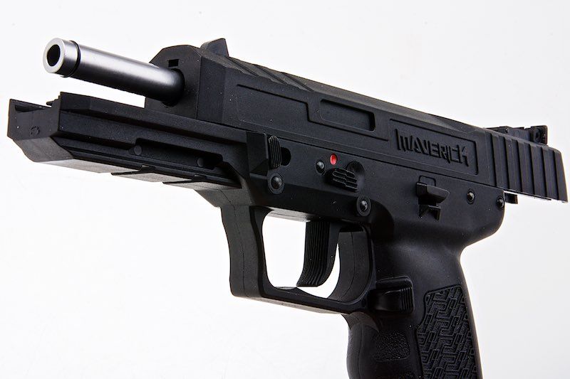 SRC マーベリック FN57 GBB エアソフト ピストル - ブラック-AIRSOFT GOGO エアガン・サバゲー用品通販