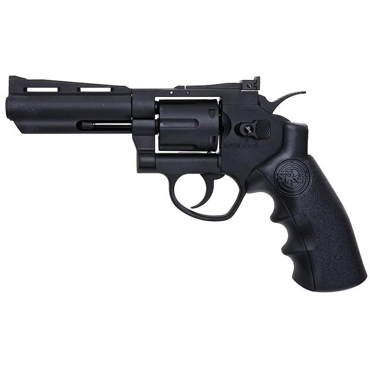 SRC タイタン リボルバー (CO2、4 インチ) - ブラック-AIRSOFT GOGO エアガン・サバゲー用品通販