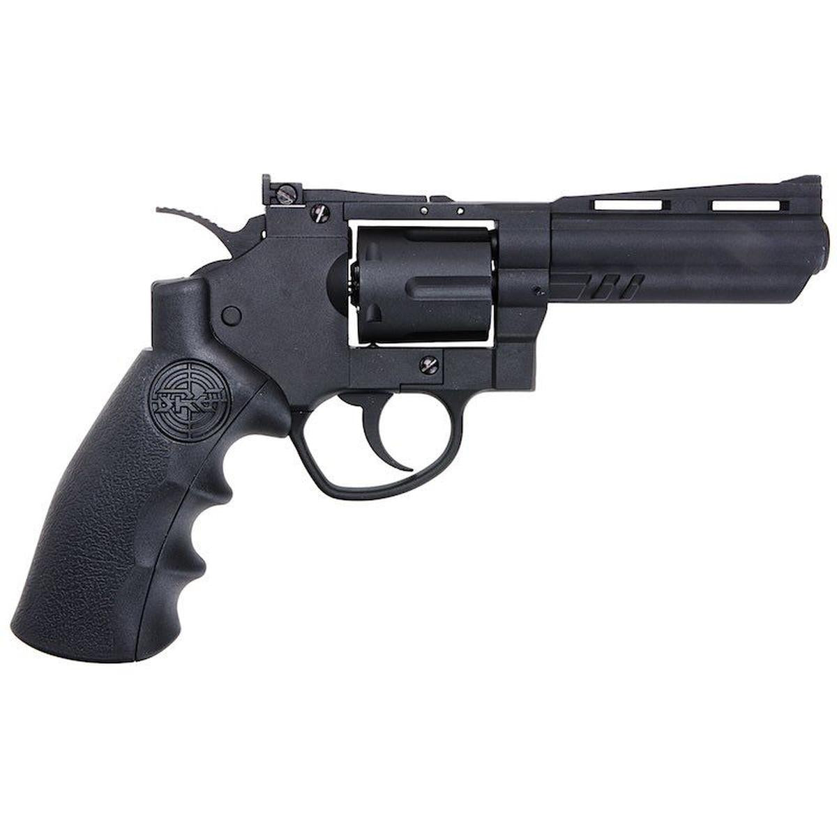 SRC タイタン リボルバー (CO2、4 インチ) - ブラック-AIRSOFT GOGO エアガン・サバゲー用品通販