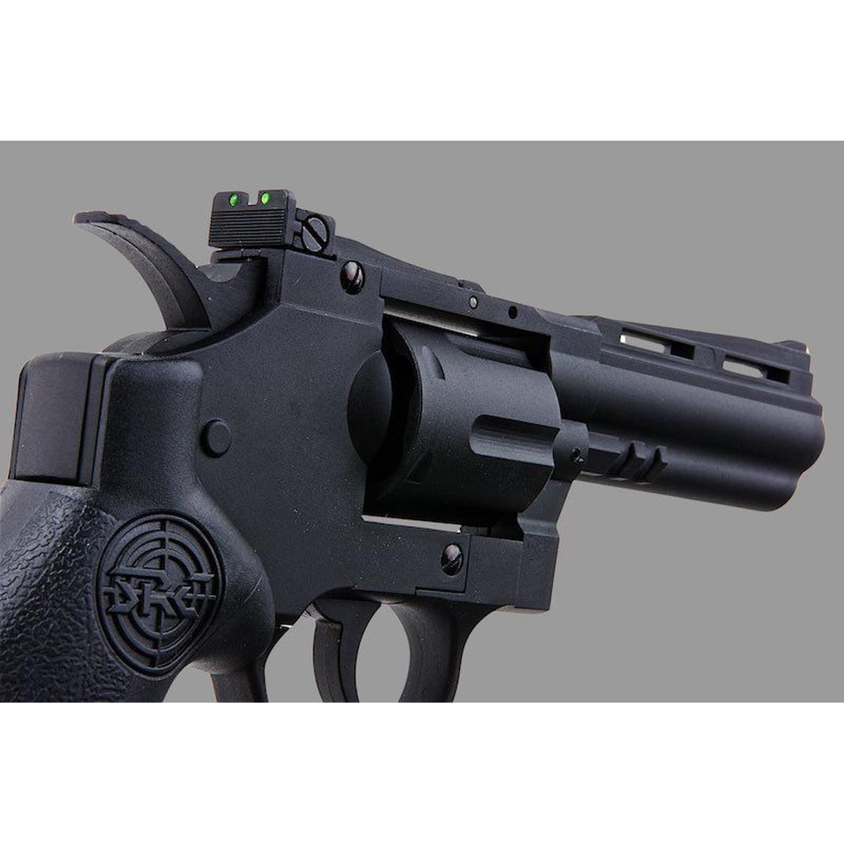 SRC タイタン リボルバー (CO2、4 インチ) - ブラック-AIRSOFT GOGO エアガン・サバゲー用品通販