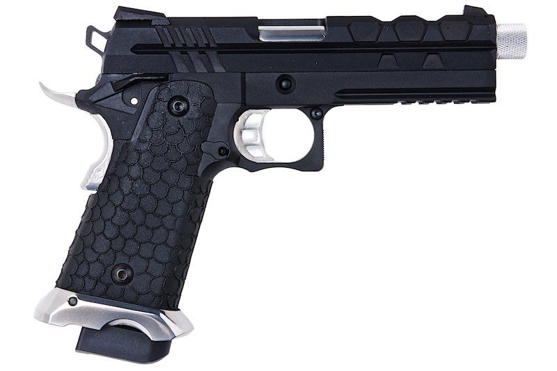 SRC TARTARUS MK IV HI CAPA 4.3 GBB エアソフト ピストル - ブラック-AIRSOFT GOGO エアガン・サバゲー用品通販