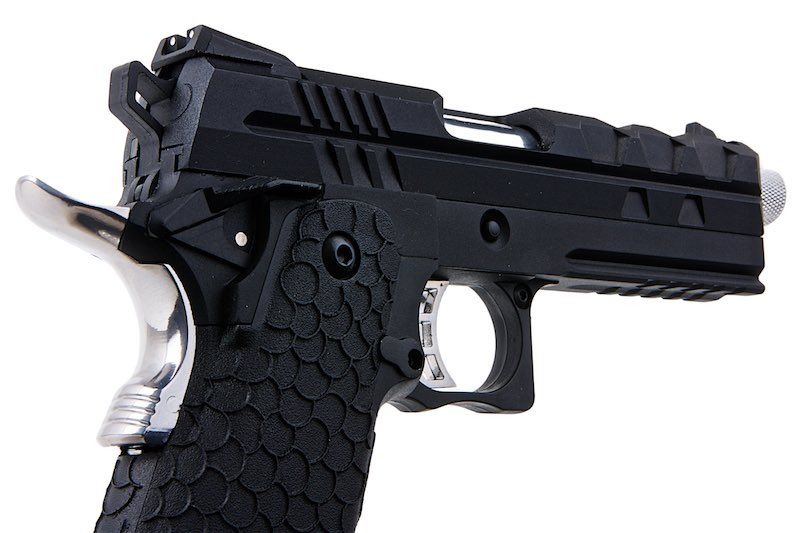 SRC TARTARUS MK IV HI CAPA 4.3 GBB エアソフト ピストル - ブラック-AIRSOFT GOGO エアガン・サバゲー用品通販