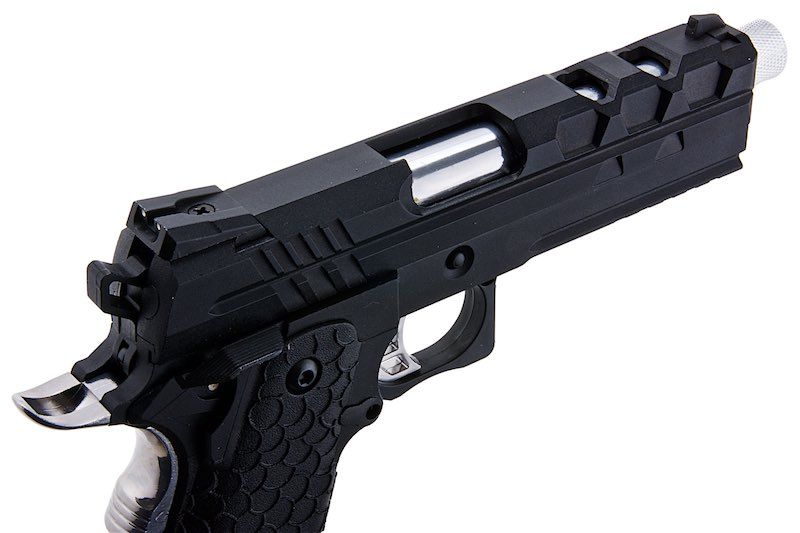 SRC TARTARUS MK IV HI CAPA 4.3 GBB エアソフト ピストル - ブラック-AIRSOFT GOGO エアガン・サバゲー用品通販