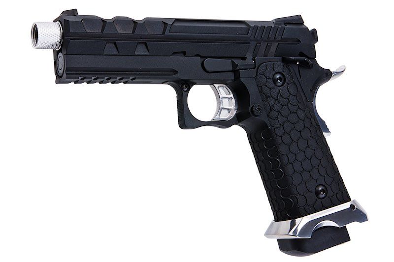 SRC TARTARUS MK IV HI CAPA 4.3 GBB エアソフト ピストル - ブラック-AIRSOFT GOGO エアガン・サバゲー用品通販