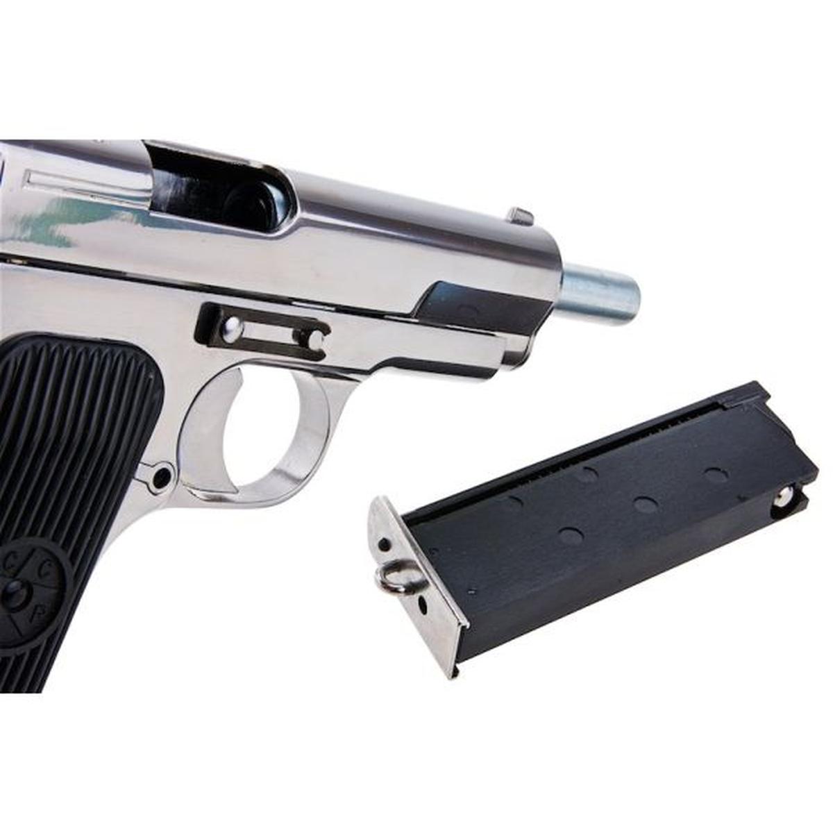 SRC TT33 SR-33 GBB エアソフト ピストル - シルバー-AIRSOFT GOGO エアガン・サバゲー用品通販